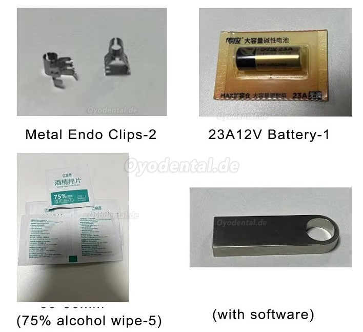 Dental Digitale Kabelgebundene Intraoralkamera mit 6 LED Licht Fu&szlig;steuerung und Autofokus